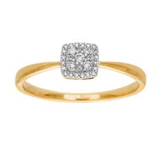 Diamantring 18K guld, 19.0