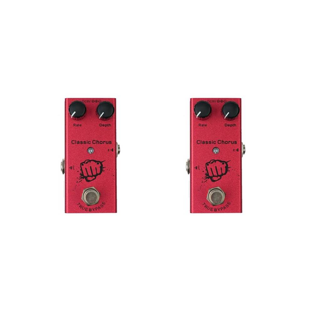 2X Electric Guitar Effects Pedal Classic Chorus Bass Guitar Pedals Classic Chorus