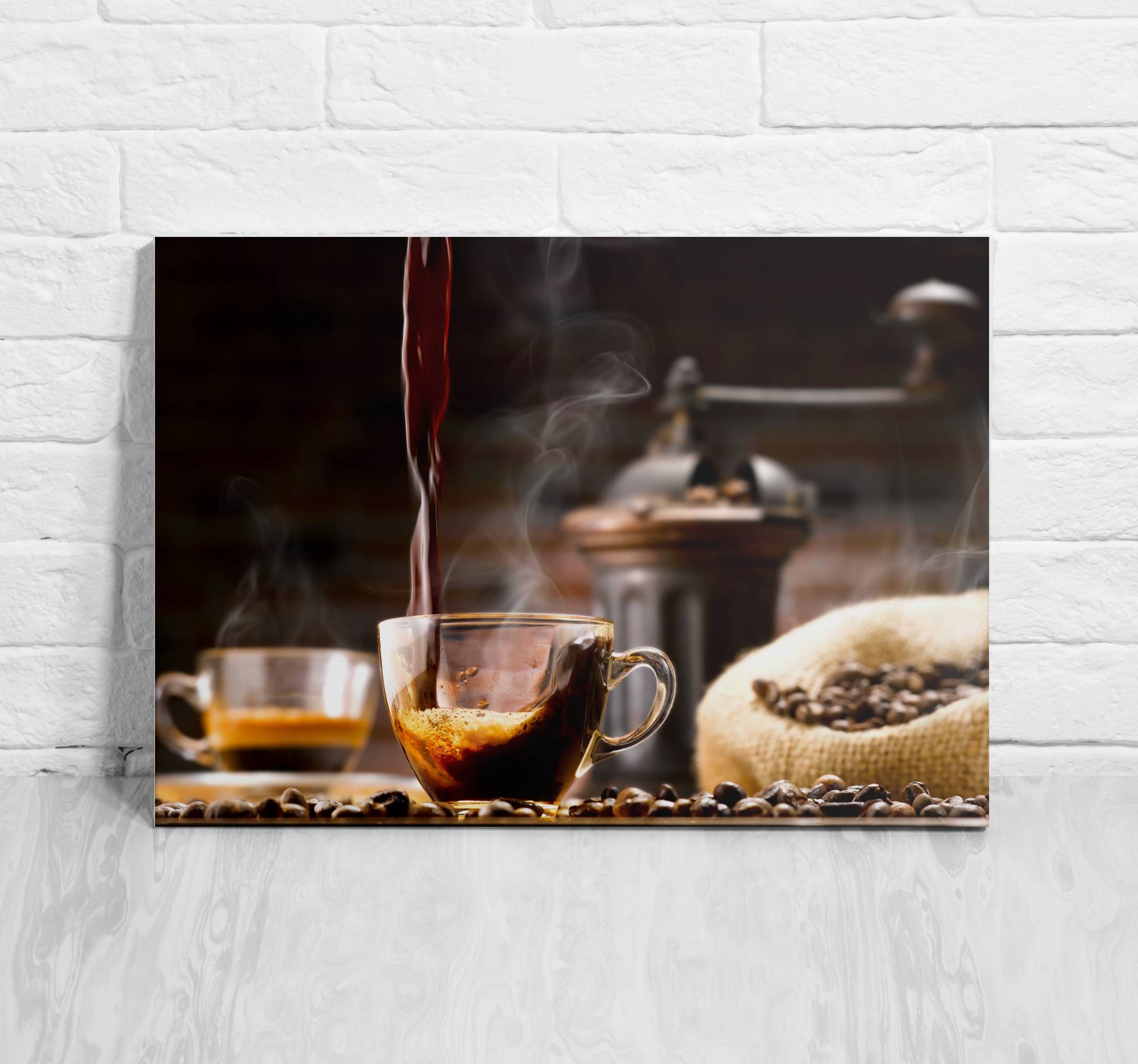 Modernt kök café kökcanvas tavla konst