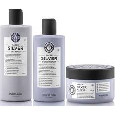 Maria Nila Sheer Silver Shampoo 350ml + Conditioner 300ml + Masque 250ml Trio