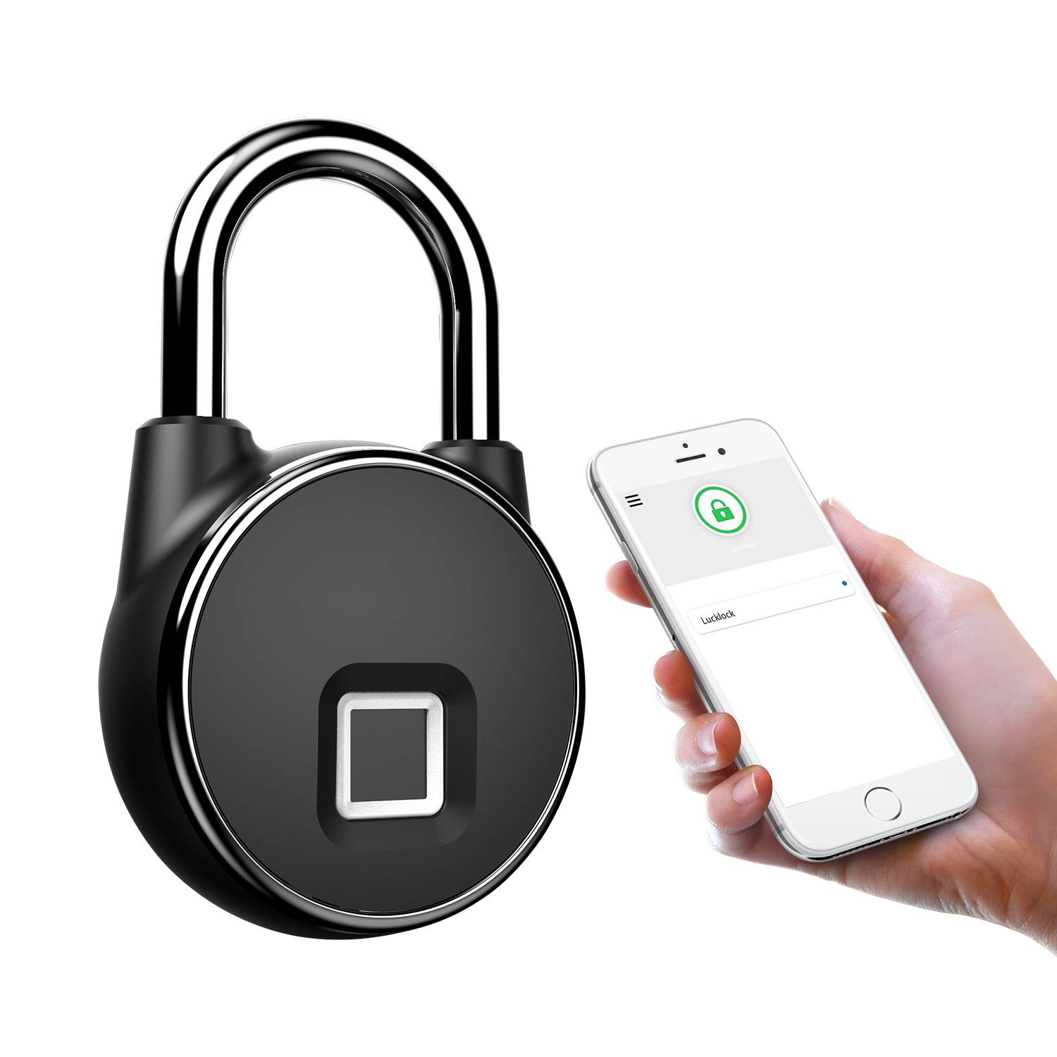 Good Quality IP66 Waterproof Tuya WIFI Fingerprint Padlock Smart Padlock Fingerprint Lock