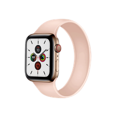 Apple Watch 38mm Silikone Rem i Solo Loop - Lyserød str. S