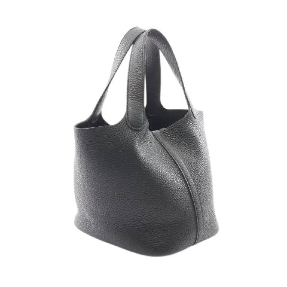 Hermès Vintage Pre-owned Picotin Lock PM Taurillon Clemence Handbag - Vintage - Dame - Sort - ONE SIZE - Læder