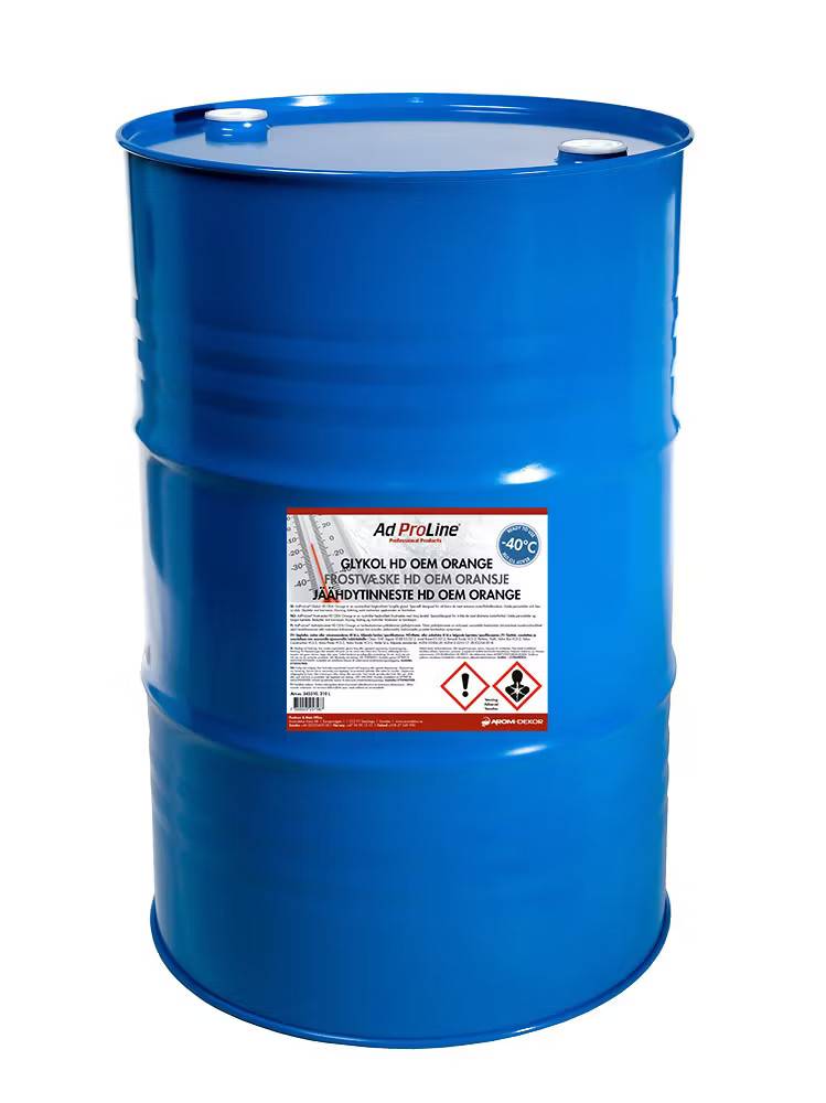 Glykol HD OEM Orange -40°C  210 -> 1000 liter: 420 liter