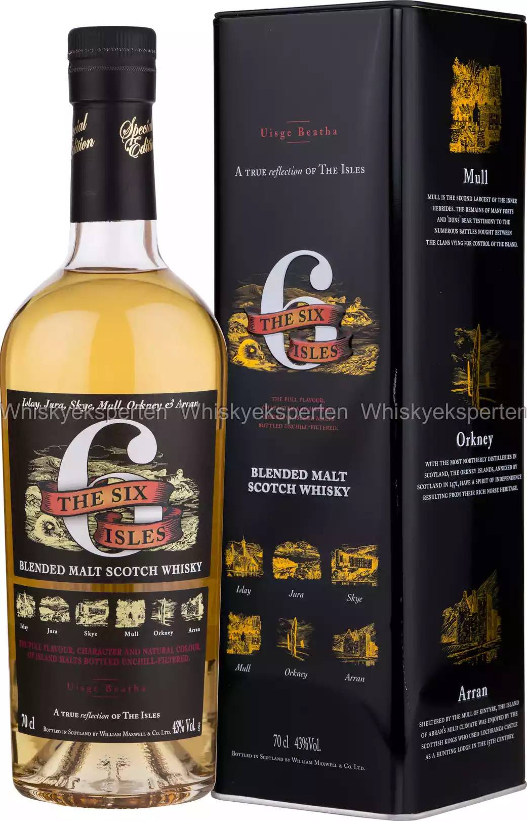 The Six Isles Blended Malt 70 cl, 43%