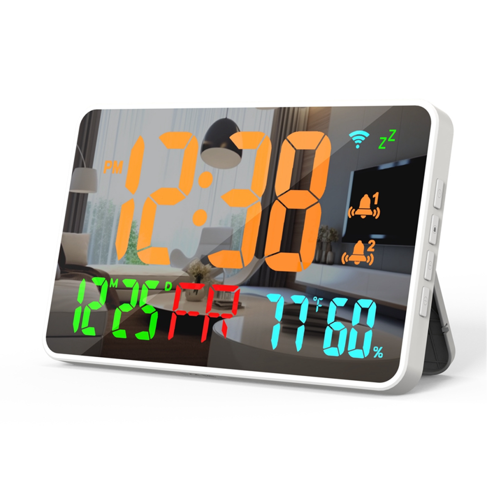 Tuya WiFi LED Klokke Kalender Smart Termometer