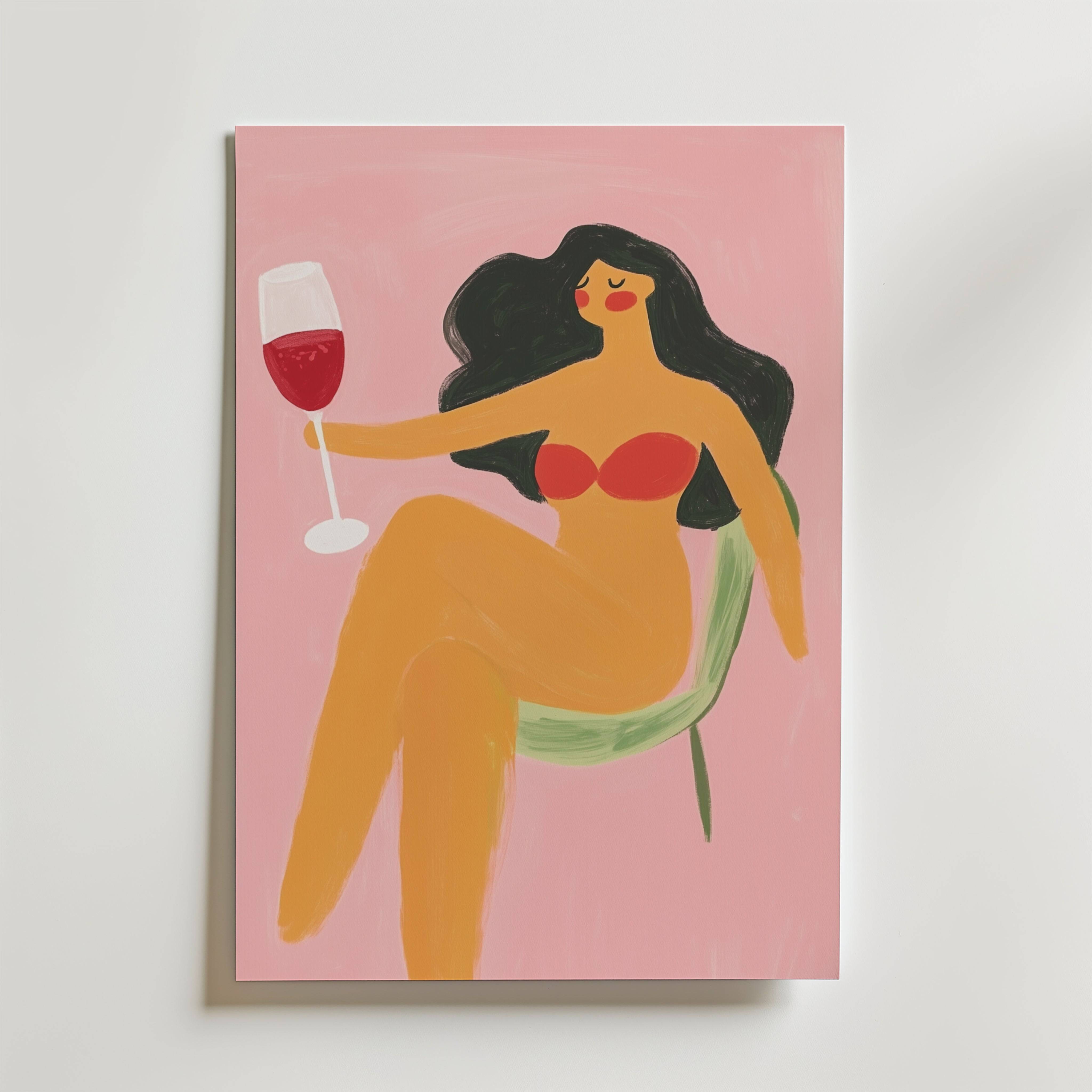 Chill Hour Poster - Premium Canvas 30x40 cm