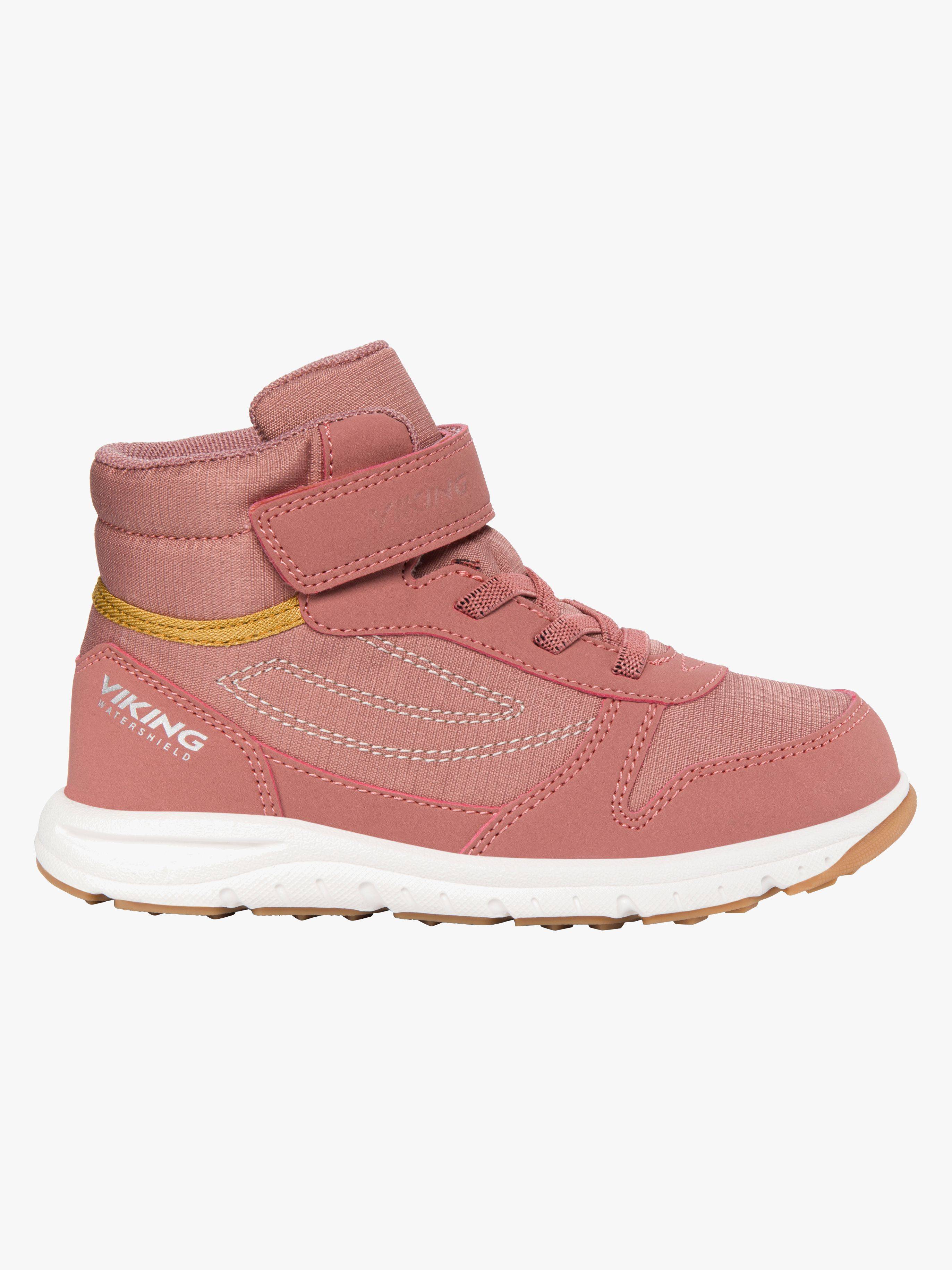 Viking Hovet Mid 1V WP Sneakers, Pink, 23