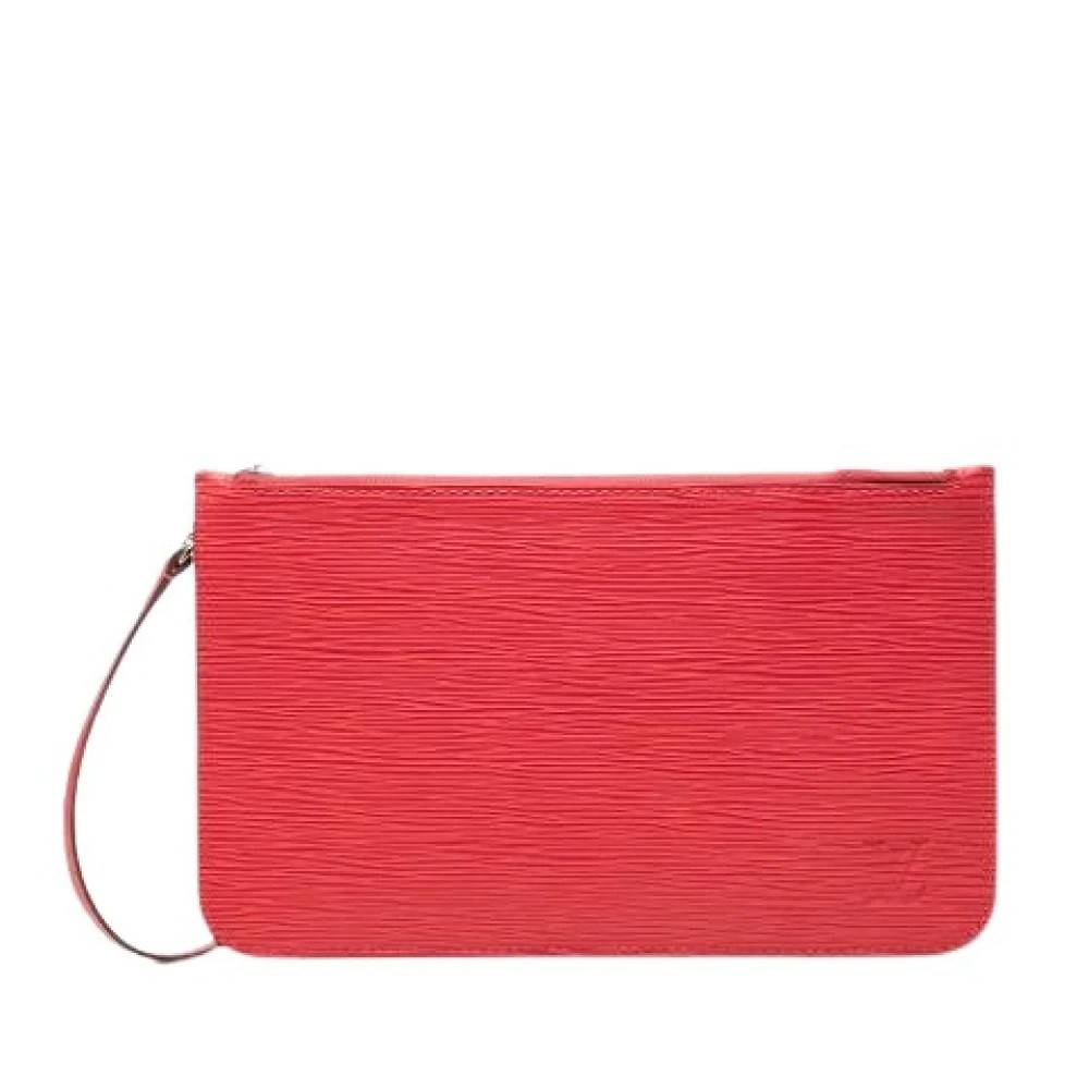 Louis Vuitton Vintage Pre-owned Pouch - Vintage - Dame - Rød - ONE SIZE - Læder