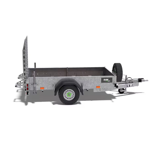 TOWMATE Ram 1.500 kg Ladtrailer m. rampe- STANDARD, L: 3776 x W: 2070 mm
