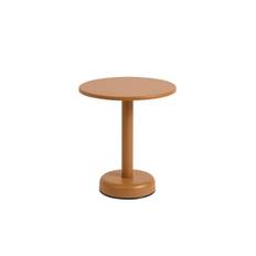 Muuto Linear Steel Cafe Havebord Burnt Orange Ø42, H47