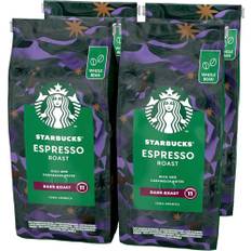 STARBUCKS Espresso Roast, Dunkle Röstung, Ganze Kaffeebohnen 450g (4er Pack)