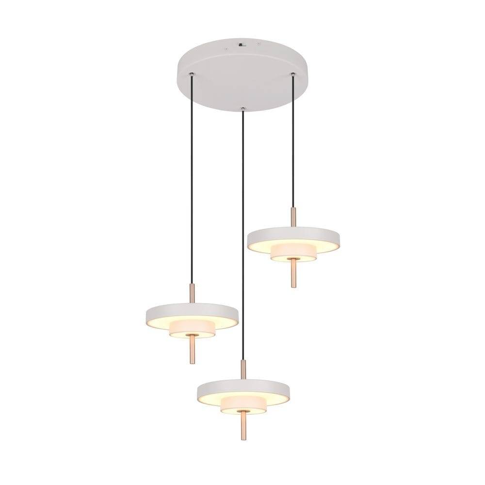 Trio Lighting Pendel TRIO Keaton - 3 lampor, Varm Grå Kökslampa & pendellampa