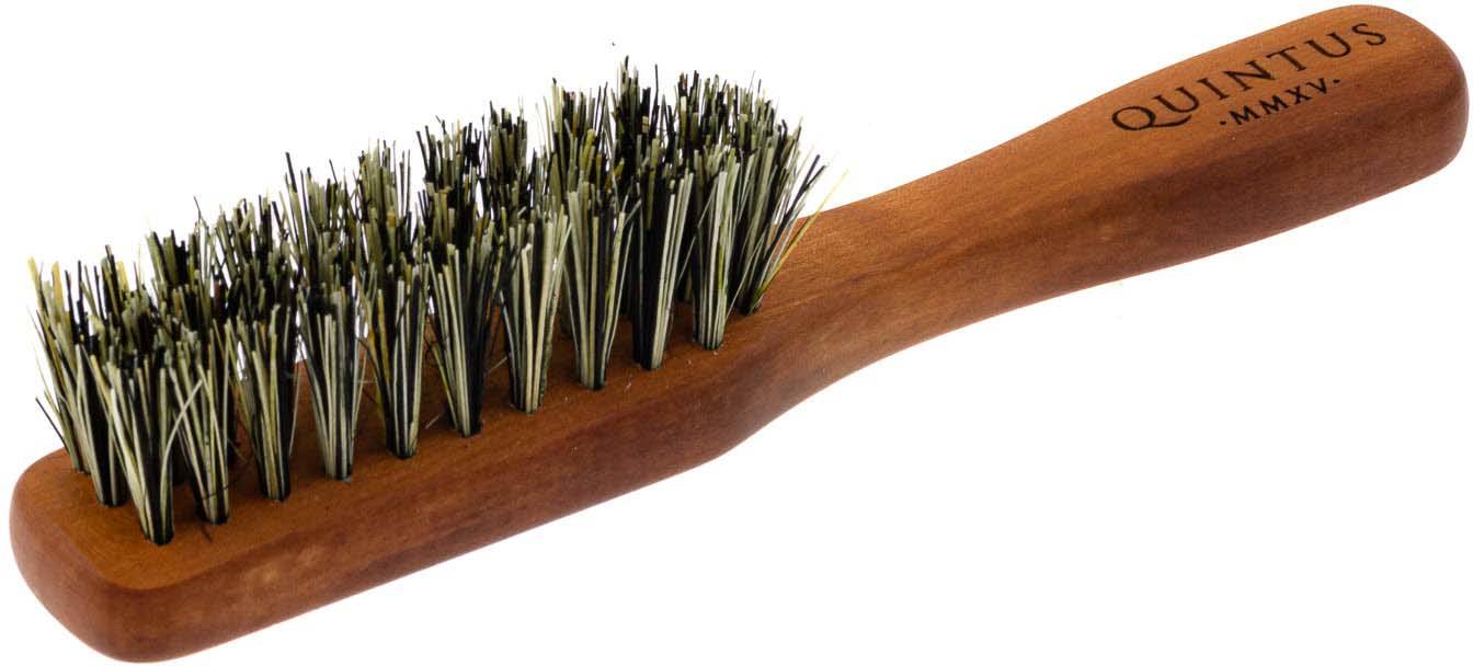 Quintus MMXV Small Vegan Beard Brush with Handle Tampico Fibers