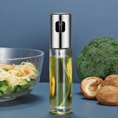 TEMU 1pc Glass Oil Spray Can, Household Press Fine Spray Oil Pot, Kitchen Sauce Vinegar Spice Bottle, Barbecue Oil Spray Bottle