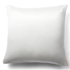 Silkekuddfodral 60x63 cm - Enfärgat vitt kuddfodral - 100% mullbärssilke - By Borg - Vit (60x63 cm)