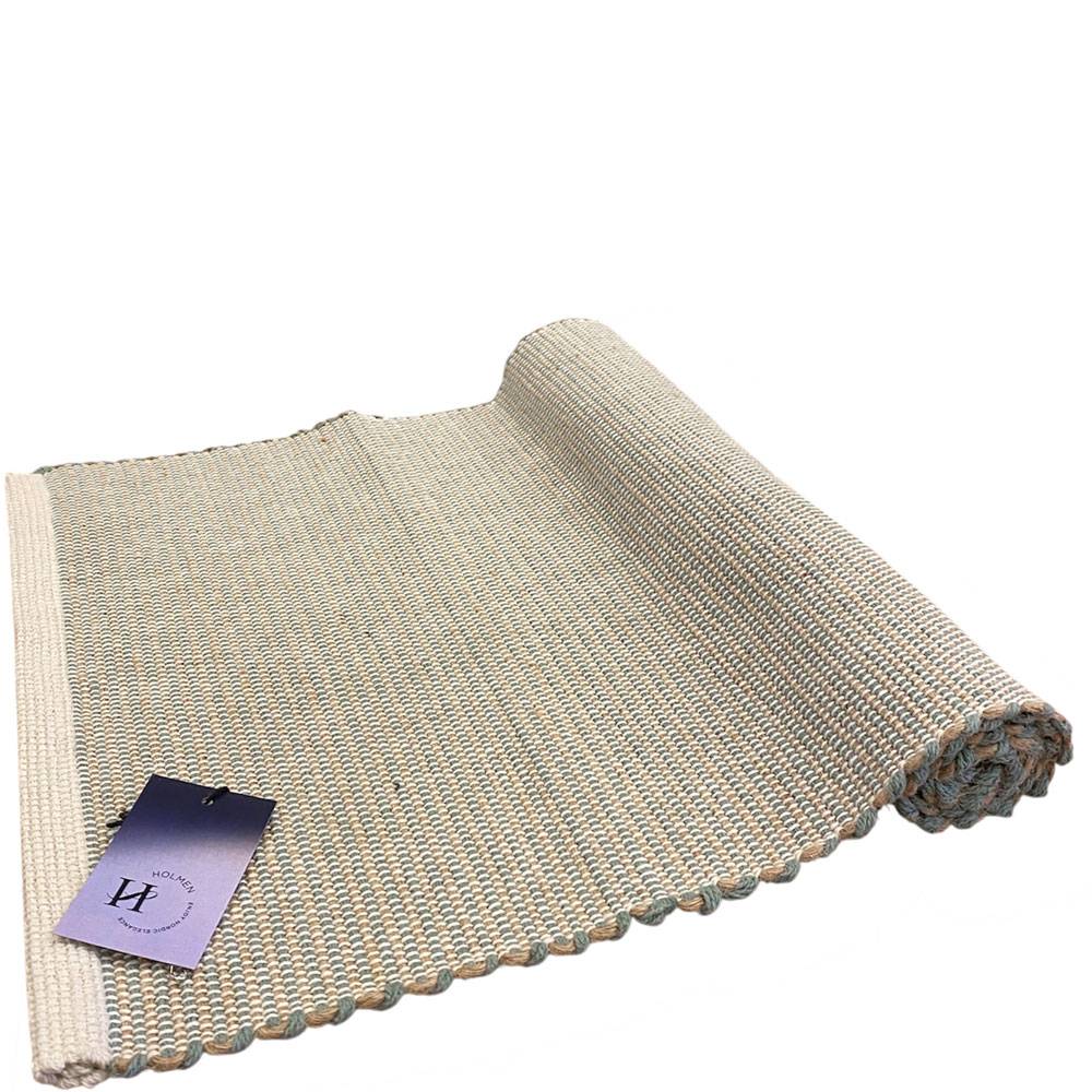 Löpare Birk Jute - Sandgrön Beige 140x40 cm