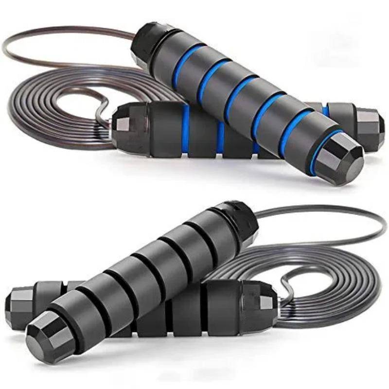 2Pack Rapid Speed Jump Rope Ball Bearing izable Fit Skipping Rope Crossfit Excercise Fitness Workout Anti-Slip Handle