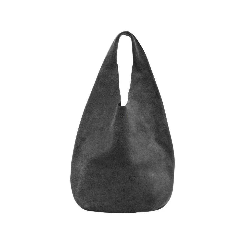 A.P.C. Le Neige Skuldertaske - Tasker - Dame - Grå - ONE SIZE - Uld
