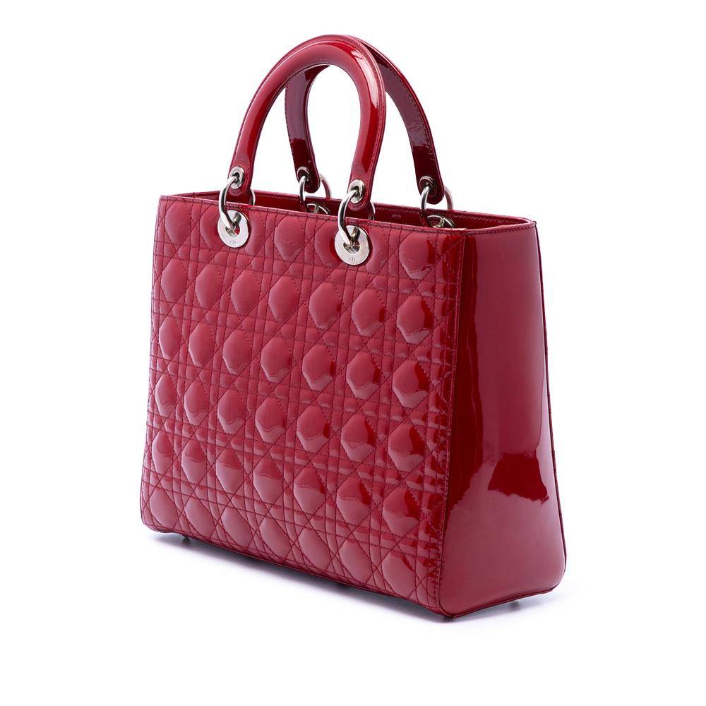 Dior Vintage Dior Lady Dior L 26cm x W 32cm x D 11cm - Håndtasker hos Magasin.
