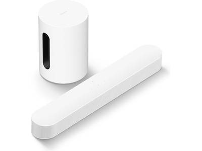 Sonos Sub Mini Trådløs subwoofer (hvid) + Sonos Beam