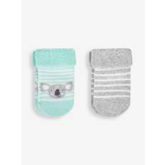 Jojo Maman Bébé JoJo Maman Bébé Green Koala 2-Pack Baby Socks