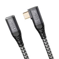 CAKOBLE usb c förlängning, usb c 3.2 kabel 20 Gbps 100 W/5A förlängning hane och hona kompatibel USB C 3.2, HDR 4K @ 60 Hz USB C-kabel (usb c 3.2 alargador- 0,5m)