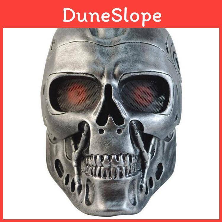 Silver And Copper Dc-10 Terminator Mask For Halloween Costume Party And Role Play cm