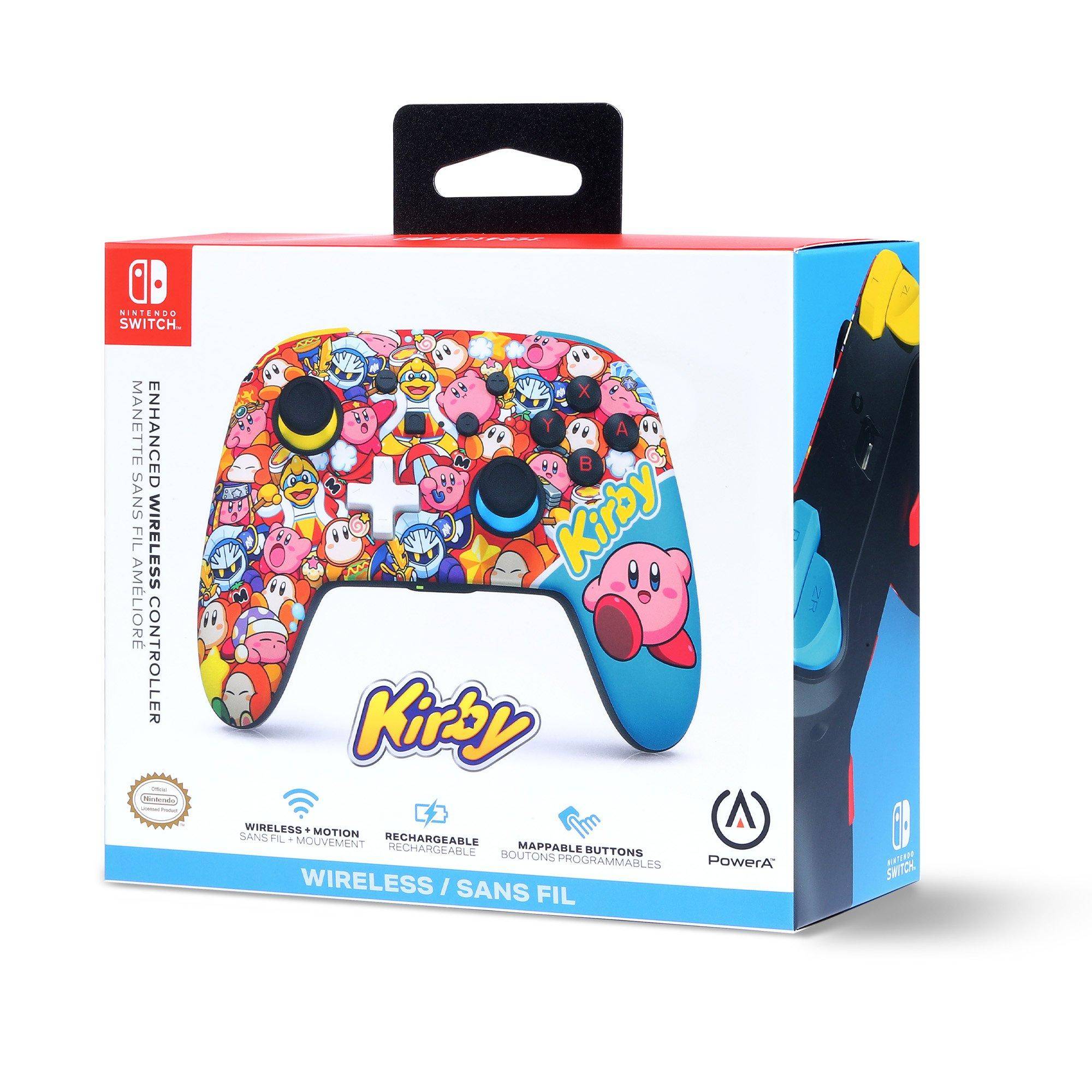 Powera Enhanced Wireless Controller For Nintendo Switch - World Of Kirby