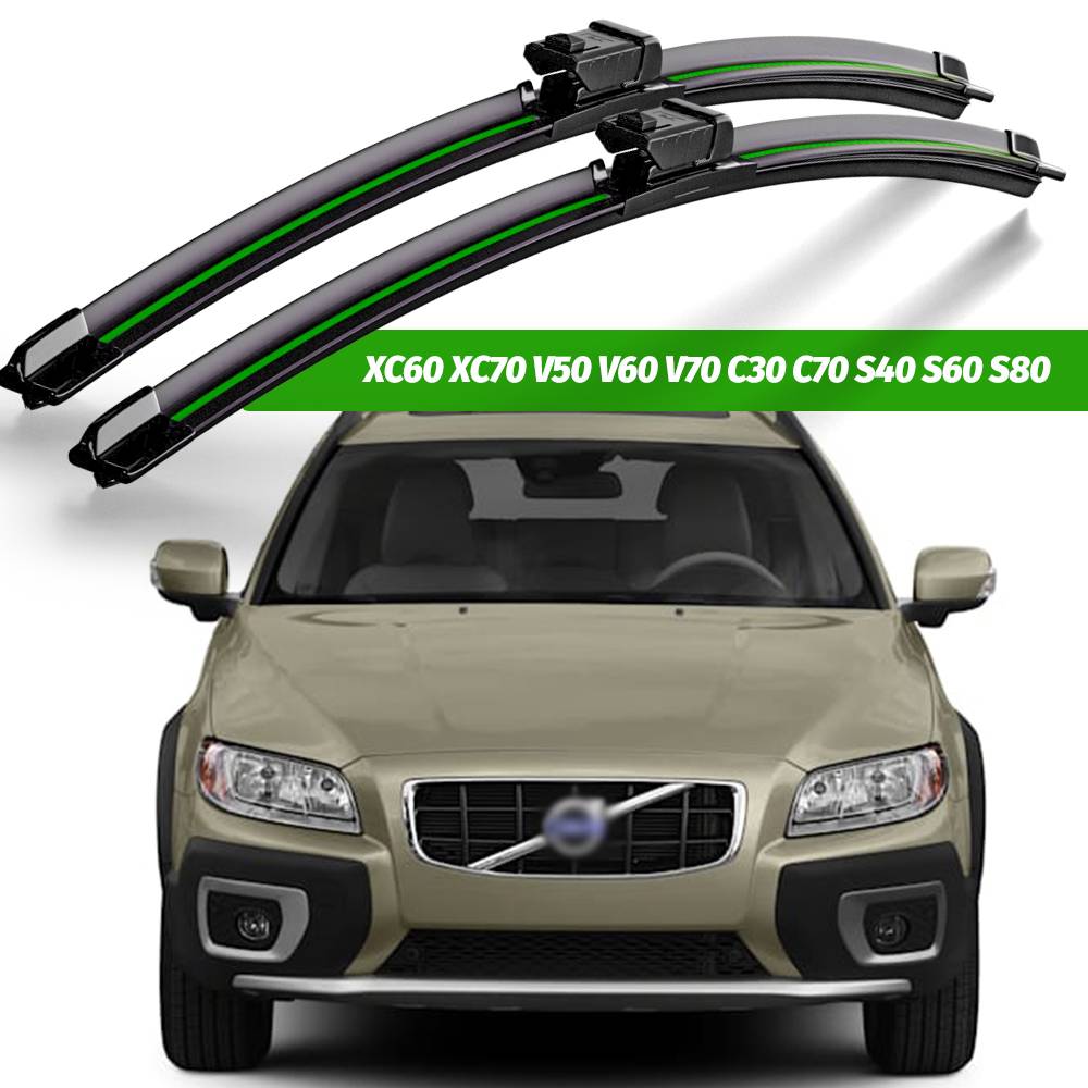 Wiper LHD Front Wiper Blades For Volvo XC60 XC70 V50 V60 V70 C30 C70 S40 S60 S80 Windshield Windscreen Window Brush 26"20"