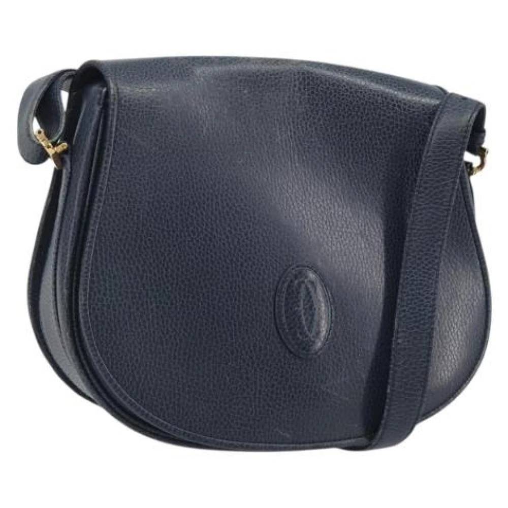 Cartier Vintage Pre-owned Vintage Skuldertaske - Vintage - Dame - Sort - ONE SIZE - Uld