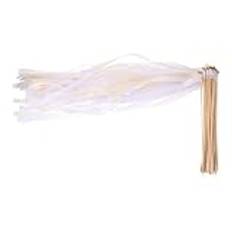 Hohopeti Uppsättning Med 25 Stycken Party Fairy Wands Wedding Streamers Bedårande Bandpinnar För Bröllopsinredning Och Fest