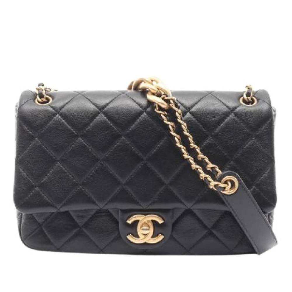 Chanel Vintage Pre-owned Vintage Flap Crossbody - Vintage - Dame - Sort - ONE SIZE - Uld