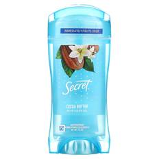 Secret, 48-hour clear gel deodorant, cocoa butter, 2.6 oz.