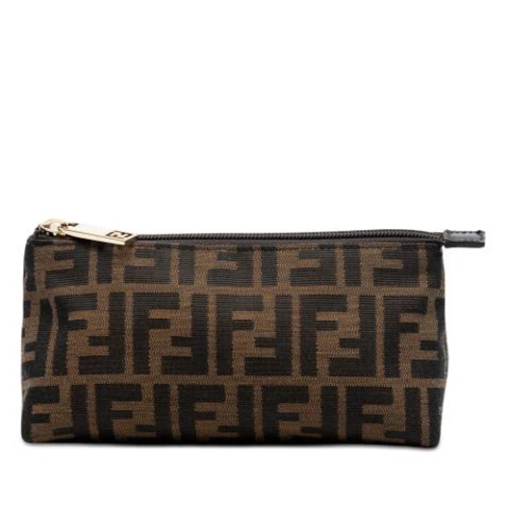 Fendi Vintage Pre-owned Canvas Pouch - Vintage - Dame - Brun - ONE SIZE -