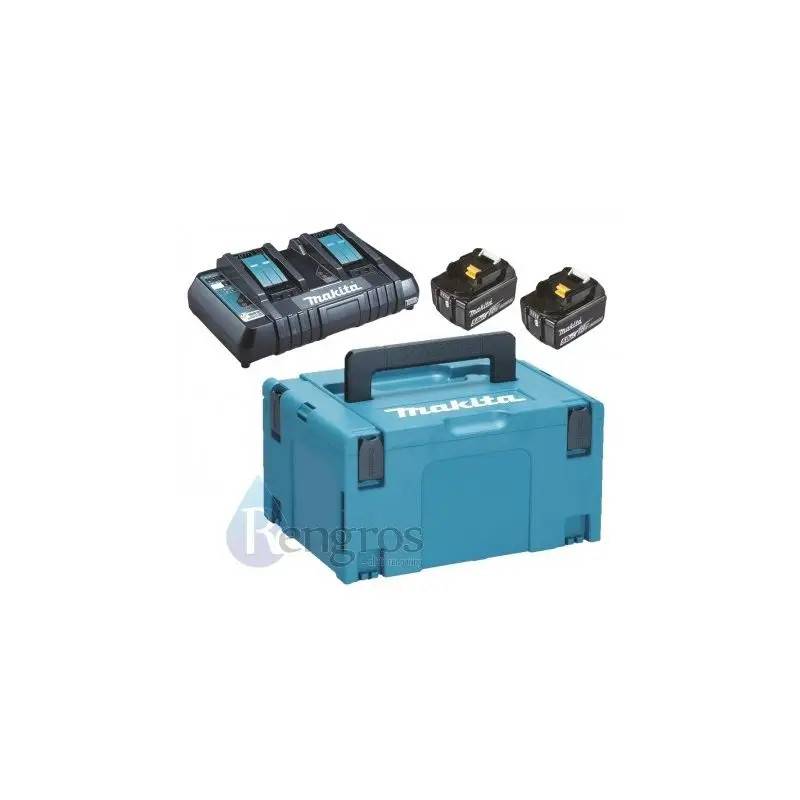 Makita Batteripakke, 2 x 18V, 5.0 ah + Dobbeltlader
