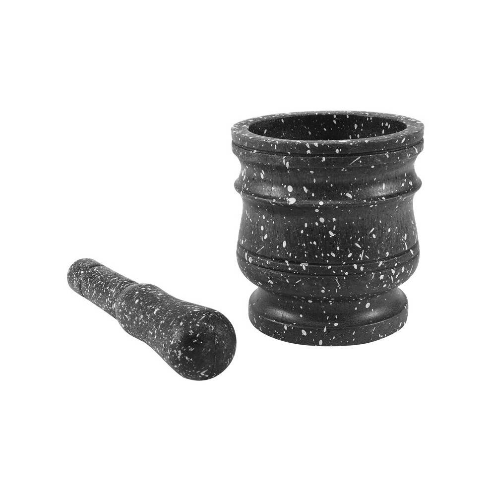 Granite Pattern Pestle Set Stone Herb Spice Grinder Solid Grinder Cooking Set