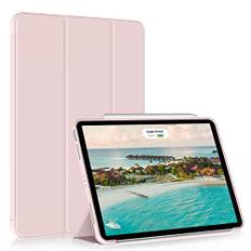 ZOYU Hülle für iPad Air 11 Zoll M2 2024 6. Generation, Hülle für iPad Air 5. Generation 2022 Hülle/iPad Air 4 Hülle 2020, Auto Sleep/Wake, Slim Silikon iPad Air 2024/2022/2020 Hülle Case, Rosa