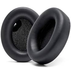 Extra Thick Ear Pads for WC Sony WH1000XM4 Headphones Soft PU Leather Premium Noise Canceling Memory Increased Thickness with Sensor Enabled Black - svart