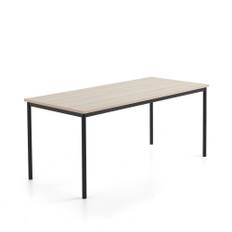 Bord SONITUS PLUS, 1800x800x760 mm, stativ antracitgrå, ljuddämpande HPL, ask