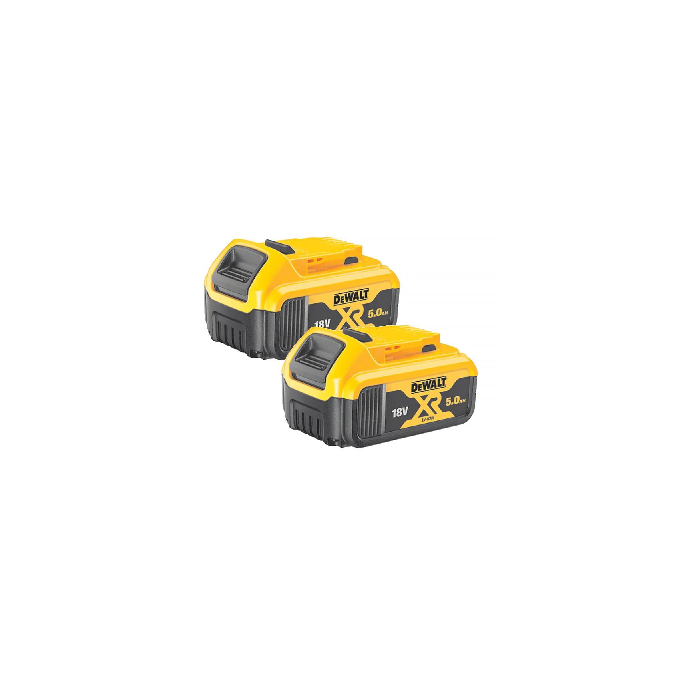 Dewalt Batterisæt 18V, 5,0 Ah, DCB184P2, 2-pak.