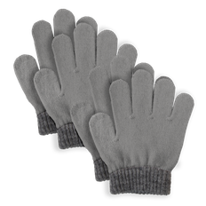 Lindberg Kids' Sundsvall Glove 2 Pack Grey/Anth, 15CM/5-8 Years