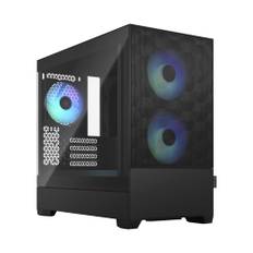 Fractal Design Pop Mini Air RGB Black TG Clear Tint Mini Tower PC Case CS8072 FD-C-POR1M-06 svart
