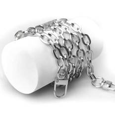 Guldfärgad metall handväska kedja rem 8,5 mm tjock - O-ring Crossbody väska kedja, utbyte handväska Axelrem för DIY Craft - Silver (16 tum,24 tum,42 tum,5,9 tum,9,8 tum)