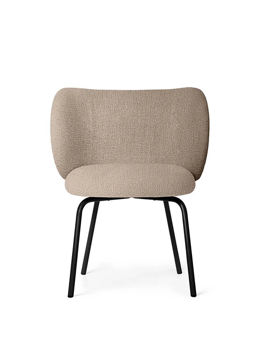 Rico Spisebordsstol fra Ferm Living Black - Sand Bouclé - Jacobsen Plus
