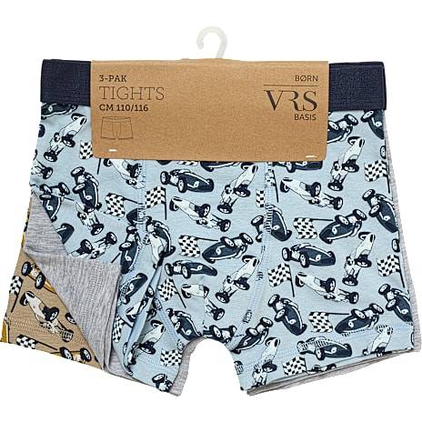 VRS børne 3-pak boxershorts str. 122/128 - multifarvet