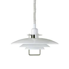 T1214 Primus II taklampa 43cm vit-krom med hiss