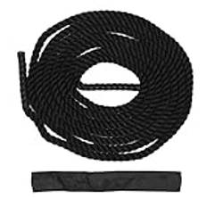 Power Battle Rope, Black Lightweight Basics Battle Motion Training Rope, Battle Ropes för Hemmagym, Rep för Träning för Styrketräning Utomhus (12m/39,4ft)