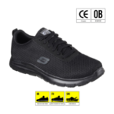 Skechers Work Mens Relaxed Fit Flex Advantage SR FO SRC arbejdssko