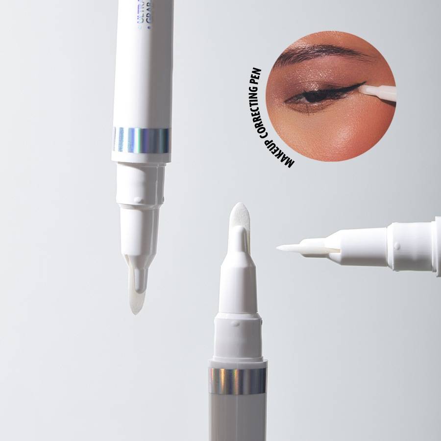 TEMU A Pen For Removing Makeup, Correcting Makeup Errors, And Easily Eyeliner, Eyelashes, Lipstick, And Other Cosmetics, Along With Makeup Remover Oil